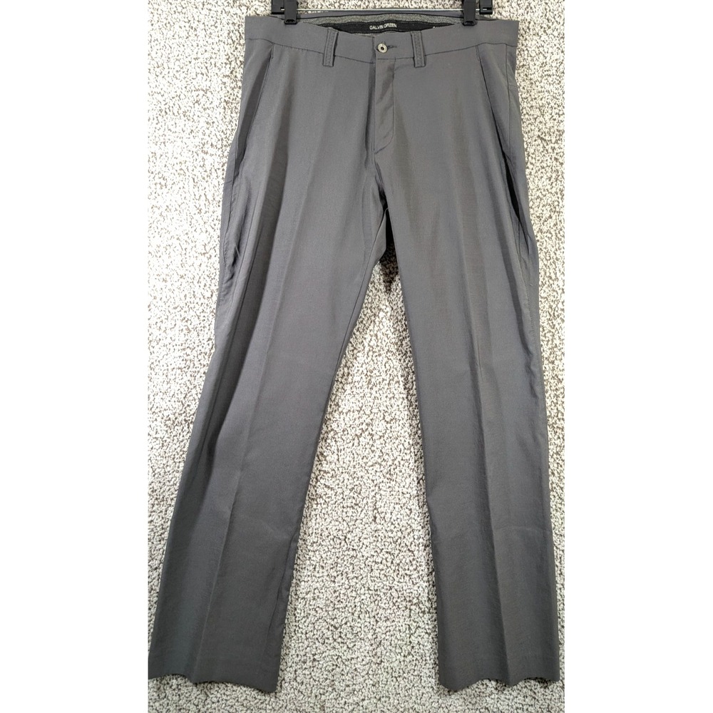 Galvin Green Ventil8 Gray Performance Golf Dress Pants Mens‎ 34x32 (Tag 34x34)